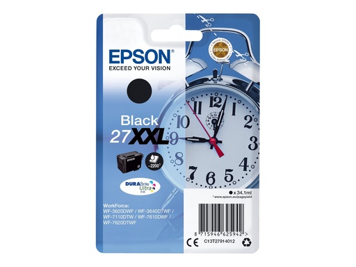 [C13T27914012] Epson 27XXL - 34.1 ml - XL - Schwarz - original