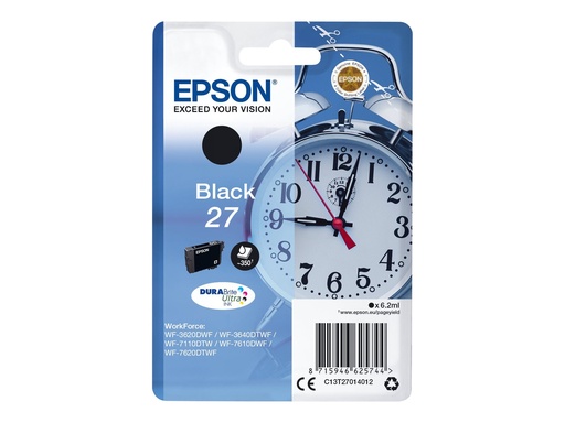 [C13T27014012] Epson 27 - 6.2 ml - Schwarz - original - Tintenpatrone
