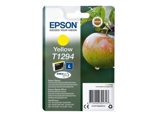 [C13T12944012] Epson T1294 - 7 ml - L-Größe - Gelb - Original