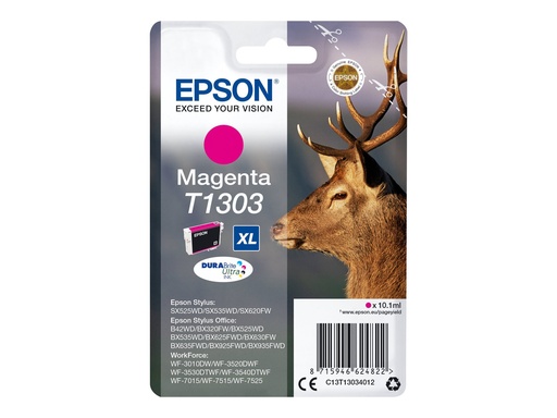 [C13T13034012] Epson T1303 - 10.1 ml - Größe XL - Magenta - Original