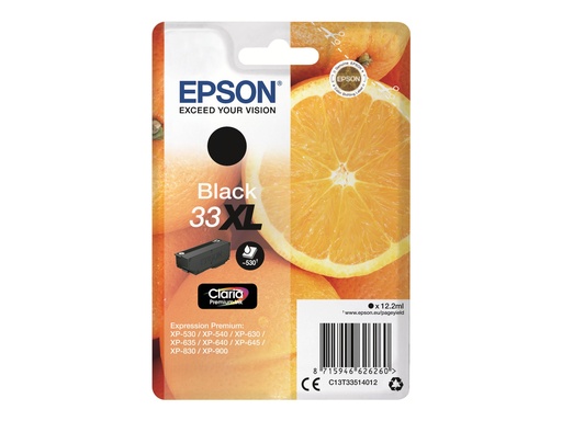 [C13T33514012] Epson 33XL - 12.2 ml - XL - Schwarz - Original
