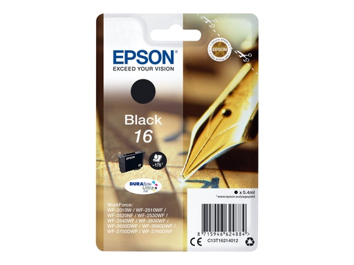 [C13T16214022] Epson 16 - 5.4 ml - Schwarz - Original - Tintenpatrone