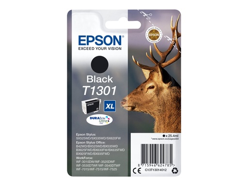 [C13T13014022] Epson T1301 - 25.4 ml - Größe XL - Schwarz - Original
