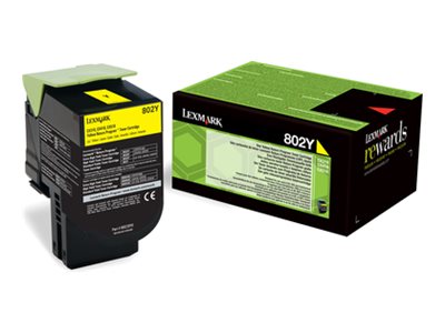 [80C20Y0] Lexmark 802Y - Gelb - original - Tonerpatrone LCCP, LRP