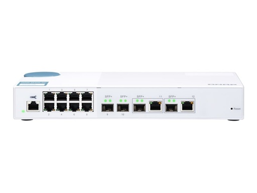 [QSW-M408-2C] QNAP QSW-M408-2C - Switch - managed - 2 x 10 Gigabit SFP+ + 2 x C 10 G-Bit SFP+ + 8 x 10/100/1000