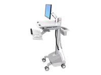 [SV42-6202-2] Ergotron StyleView - Multimedia-Wagen - Aluminium - Grau - Weiß - Aluminium - Kunststoff - Zink Stahl - Flachbildschirm - 14,1 kg - 55,9 cm (22")