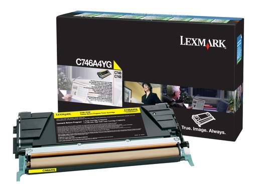 [C746A1YG] Lexmark Gelb - original - Tonerpatrone LCCP, LRP