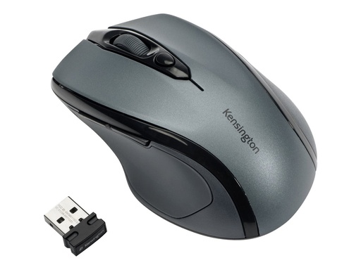 [K72423WW] Kensington Pro Fit Mid-Size - Maus - Für Rechtshänder - optisch - 5 Tasten - kabellos - 2.4 GHz - kabelloser Empfänger (USB)