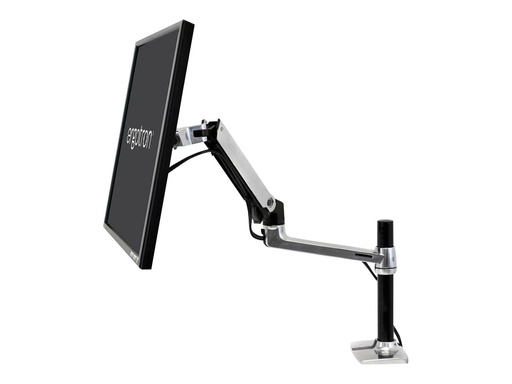 [45-295-026] Ergotron LX - Befestigungskit (Spannbefestigung für Tisch, Verlängerungsarm, Befestigung für Kabeldurchgang, Monitorarm, hohe Säule) - für LCD-Display - Polished Aluminum - Bildschirmgröße: bis zu 86,4 cm (bis zu 34 Zoll)