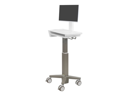 [C50-3500-0] Ergotron CareFit Slim 2.0 - Wagen - leichtes Design - für All-In-One / LCD-Display - medizinisch - Aluminium, hochwertiger Kunststoff, verzinkter Stahl - weiß, Warm Gray - Bildschirmgröße: bis zu 68,6 cm (bis zu 27 Zoll)