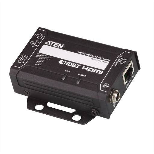 [VE811T] ATEN HDMI HDBaseT Sender (4K bei 100 m) (HDBaseT Klasse A) - 4096 x 2160 Pixel - AV-Sender - 100 m - Kabelgebunden - Schwarz - HDCP