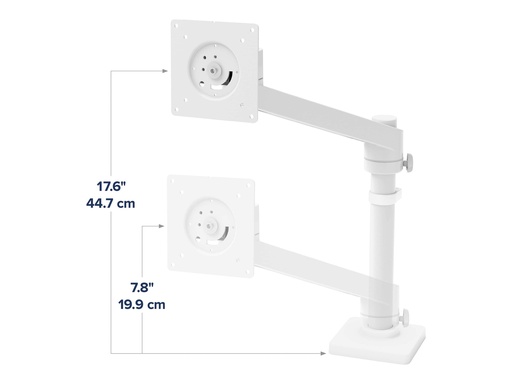 [45-669-216] Ergotron NX - Befestigungskit (Arm-Einheit, Befestigungsmaterialien, Basis, Stange, Pivot) - für Monitor - weiß - Bildschirmgröße: bis zu 86,4 cm (bis zu 34 Zoll)