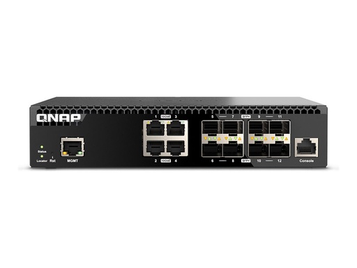 [QSW-M3212R-8S4T] QNAP QSW-M3212R-8S4T - Switch - managed - 4 x