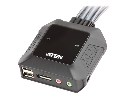 [CS22DP-AT] ATEN CS22DP - KVM-/Audio-/USB-Switch - 2 x KVM/Audio/USB