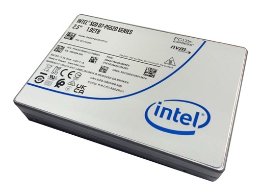 [4XB7A13631] Lenovo Intel P5520 - SSD - Read Intensive - verschlüsselt - 15.36 TB - Hot-Swap - 2.5" (6.4 cm)