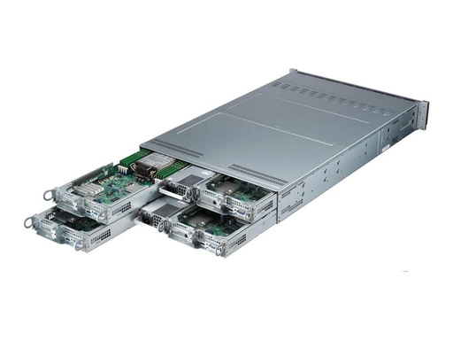 [SYS-211TP-HPTR] Supermicro IoT SuperServer 211TP-HPTR - 4 Knoten - Cluster - Rack-Montage - 2U - 1-Weg - keine CPU - RAM 0 GB 6.4 cm (2.5")