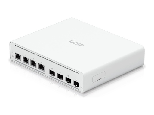 [UISP-S-PLUS] Ubiquiti UniFi UISP Switch Plus - Switch - managed - 4 x 2.5GBase-T + 4 x 10Gb Ethernet SFP+ - Desktop, an Rack montierbar, wandmontierbar - Passives PoE (160 W)