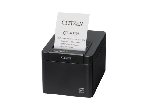 [CTE601XTEBX] Citizen CT-E601 Printer Bluetooth USB Black - POS-Drucker - Thermotransferdruck