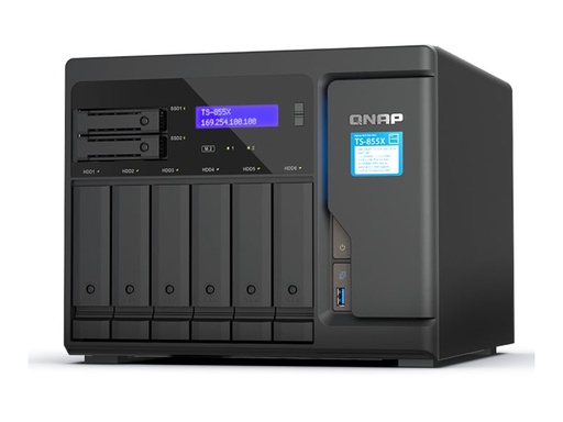 [TS-855X-8G] QNAP TS-855X - NAS-Server - 8 Schächte - SATA