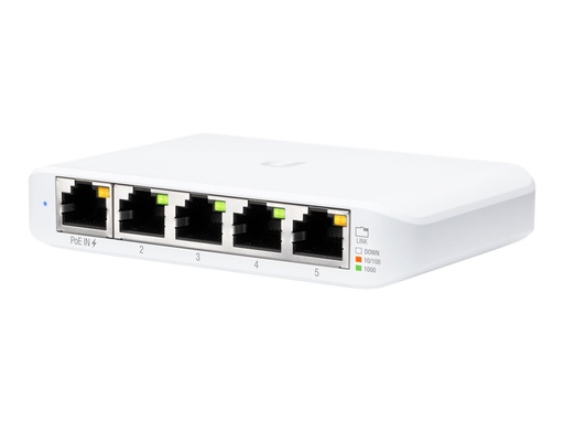 [USW-FLEX-MINI-5] Ubiquiti UniFi Switch USW Flex Mini - Switch - Smart - 4 x 10/100/1000 + 1 x 10/100/1000 (PoE+)