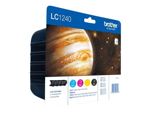 [LC1240VALBP] Brother LC1240 Value Pack - 4er-Pack - Schwarz, Gelb, Cyan, Magenta