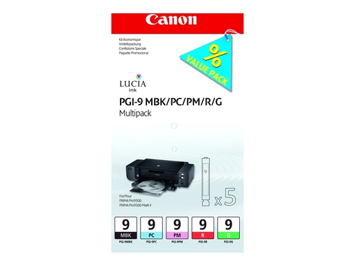 [1033B013] Canon LUCIA Ink Value Pack PGI-9 MBP Multipack