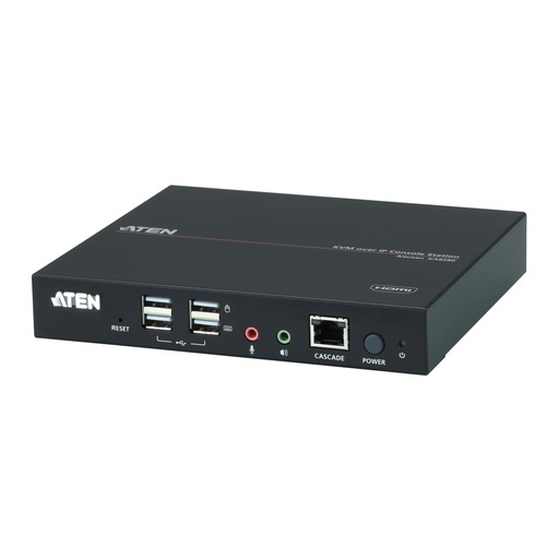 [KA8280] ATEN HDMI KVM over IP Konsolenstation - 1920 x 1200 Pixel - Ethernet/LAN - Full HD+ - Rack-Einbau - 4,66 W - Schwarz