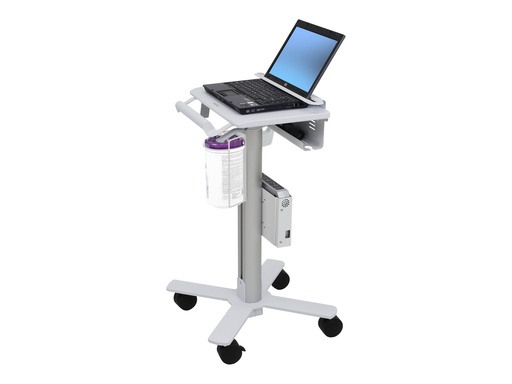 [SV10-1100-0] Ergotron Wagen - leichtes Design - für Notebook / Barcode-Scanner - medizinisch - Stahl - weiß, Aluminium - Bildschirmgröße: bis zu 43,2 cm (bis zu 17")