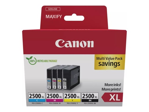 [9254B010] Canon PGI-2500XL BK/C/M/Y Multipack - 4er-Pack