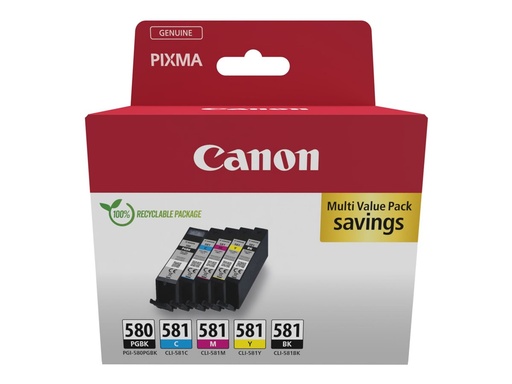 [2078C008] Canon PGI-580BK/CLI-581 BK/C/M/Y Multipack