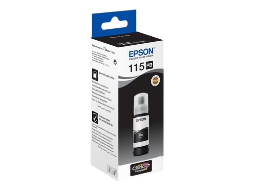 [C13T07D14A] Epson EcoTank 115 - 70 ml - Photo schwarz - original