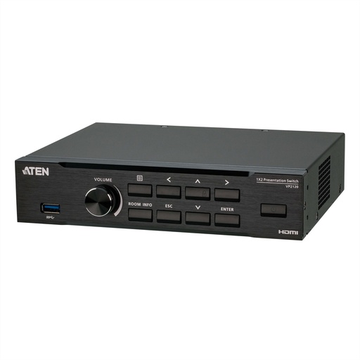 [VP2120-AT-G] ATEN Seamless Presentation Switch with Quad V - IrDA (Infrared) - HDMI-Eingang