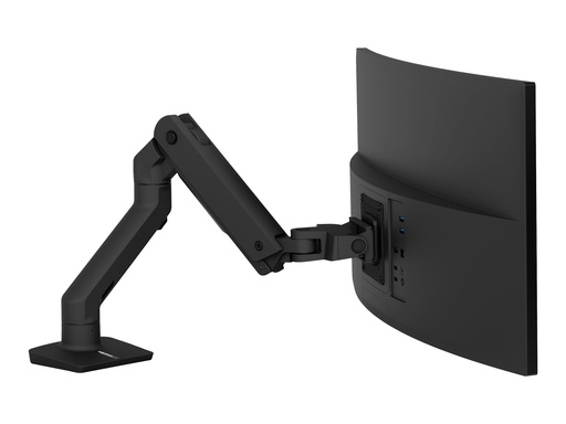 [45-475-224] Ergotron HX - Befestigungskit (Gelenkarm, Spannbefestigung für Tisch, Verlängerungsarm, Tischplattenbohrung, Pivot) - Konstante Krafttechnologie - für LCD-Display / Curved LCD-Display - mattschwarz - Bildschirmgröße: 124.5 cm (up to 49")