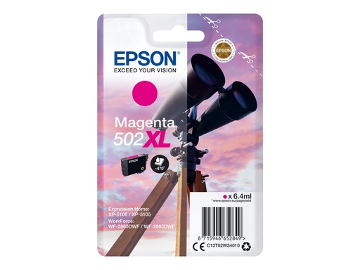 [C13T02W34010] Epson 502XL - 6.4 ml - mit hoher Kapazität - Magenta
