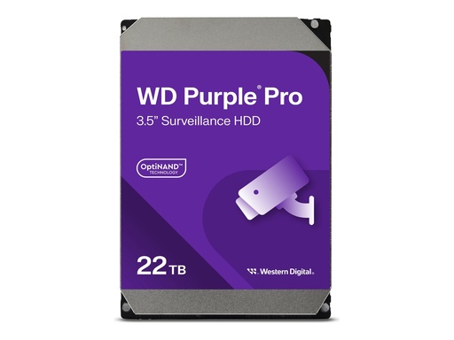 [WD221PURP] WD Purple Pro WD221PURP - Festplatte - 22 TB - Überwachung, intelligente Videoübertragung - intern - 3.5" (8.9 cm)