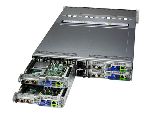 [SYS-621BT-HNC8R] Supermicro BigTwin SuperServer 621BT-HNC8R - 4 Knoten - Cluster - Rack-Montage - 2U - zweiweg - keine CPU - RAM 0 GB 8.9 cm (3.5")