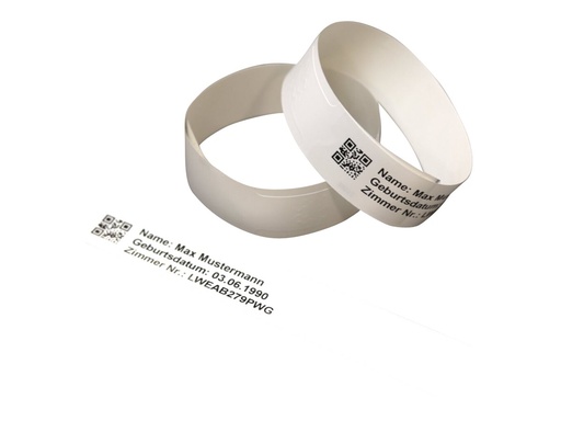 [LWEAB279PWG] Brother Klebeverschluss - weiß - 25 x 279 mm 200 Stck. (1 Rolle(n)