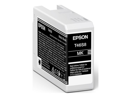 [C13T46S80N] Epson T46S8 - 25 ml - mattschwarz - original