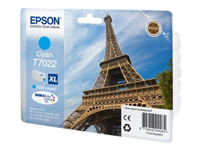[C13T70224010] Epson T7022 - 21.3 ml - Größe XL - Cyan - original
