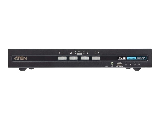 [CS1184D4C-AT-G] ATEN CS1184D4C - KVM-/Audio-Switch - USB, DVI, Secure, mit CAC (konform mit PSD PP v4.0)