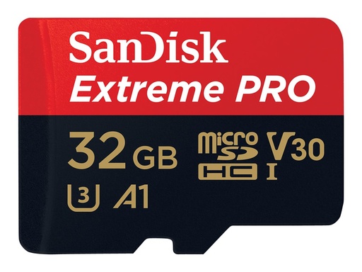 [SDSQXCG-032G-GN6MA] SanDisk Extreme Pro - Flash-Speicherkarte (microSDXC-an-SD-Adapter inbegriffen)
