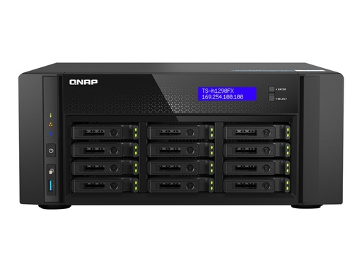 [TSH1290FX7302P256G] QNAP TS-h1290FX - NAS-Server - 12 Schächte - RAM 256 GB