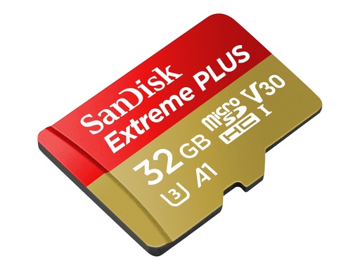 [SDSQXBG-032G-GN6MA] SanDisk Extreme PLUS - Flash-Speicherkarte (microSDHC/SD-Adapter inbegriffen)