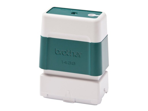 [PR1438G6P] Brother 1438 - Stempel - vorgetränkt - Grün - Benutzerdefinierter Text - 14 x 38 mm (Packung mit 6)
