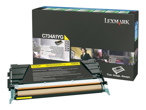 [C734A1YG] Lexmark Gelb - original - Tonerpatrone LCCP, LRP