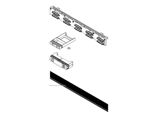 [4XH7A83851] Lenovo ThinkSystem V3 1U 10x2.5" AnyBay Backplane Gen5 Opti