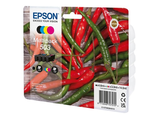 [C13T09Q64010] Epson 503 Multipack - 4er-Pack - Schwarz, Gelb, Cyan, Magenta