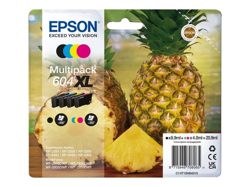 [C13T10H64020] Epson 604XL Multipack - 4er-Pack - XL - Schwarz, Gelb, Cyan, Magenta