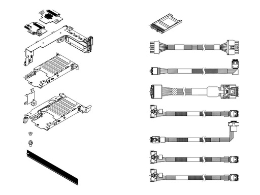 [4XH7A87068] Lenovo ThinkSystem SR650 V3 7mm SATA/NVMe 2-B - Serial ATA