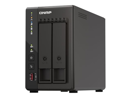 [TS-253E-8G + ST8000VN004] QNAP TS-253E - NAS-Server - 2 Schächte - 16 TB